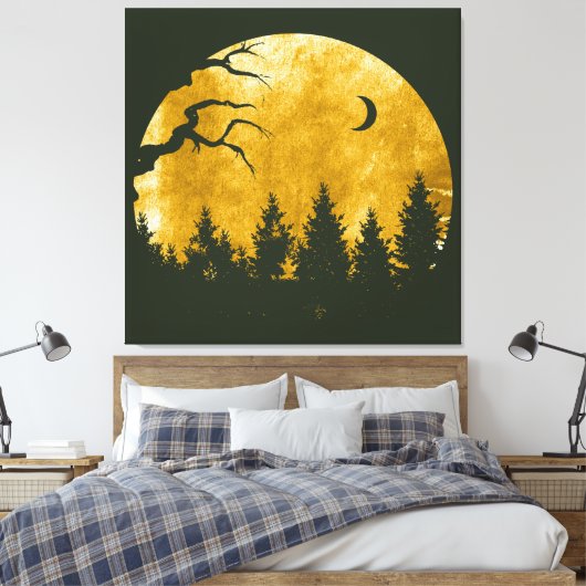 Golden Woods Leinwanddruck (Insitu (Schlafzimmer))