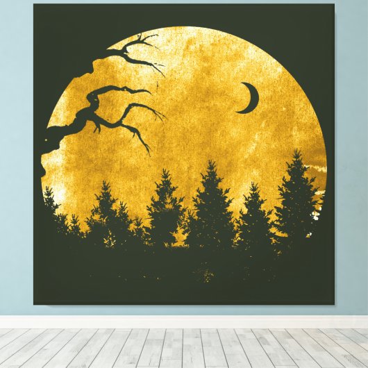 Golden Woods Leinwanddruck (Insitu (Holzboden))