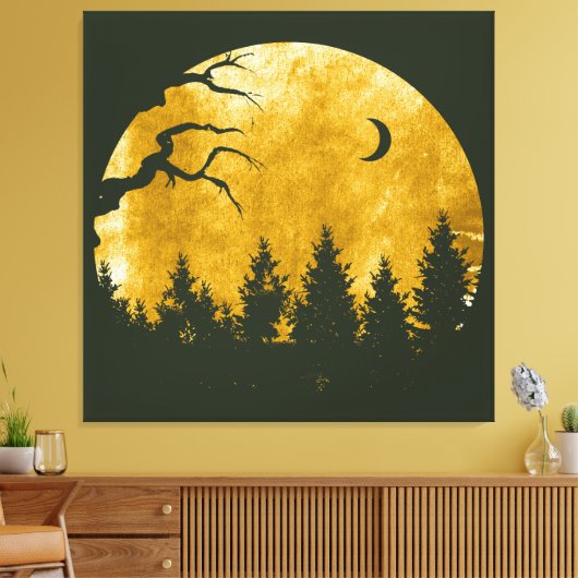 Golden Woods Leinwanddruck (Insitu (Wohnzimmer))