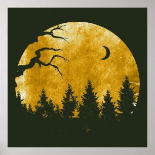 Golden Woods Poster
