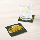 Golden Woods Rechteckiger Pappuntersetzer (Vor Ort)