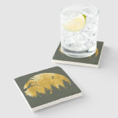 Golden Woods Steinuntersetzer (Seitenansicht)