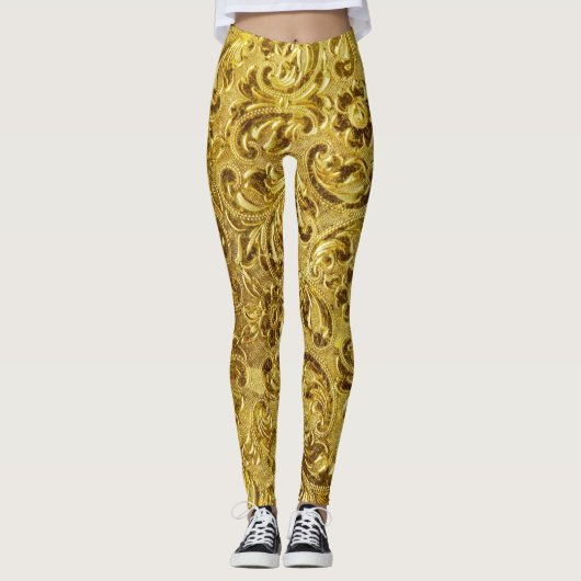 Golden World - Power Yoga Leggings (Vorderseite)