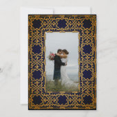 Golden Woven Celtic Knot Dankeskarte (Vorderseite)