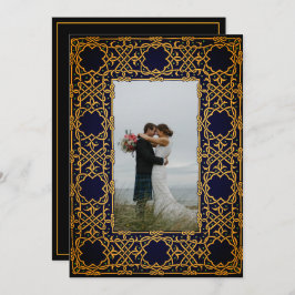 Golden Woven Celtic Knot Dankeskarte