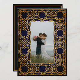 Golden Woven Celtic Knot Einladung