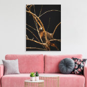 Golden Wrapped Canvas Leinwanddruck (Insitu (Wohnzimmer))