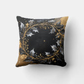 Golden Wreath Glamour Throw Pillow Kissen (Rückseite)