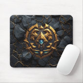 Golden Wyrm Drachen Gaming Mousepad (Mit Mouse)