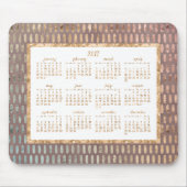 Golden Yearly 2017 Calendar Mouse Pads Rose Mousepad (Vorne)