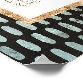 Golden Yearly 2017 Calendar Poster Black 18x24 (Ecke)