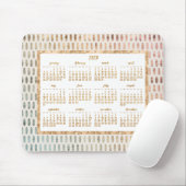 Golden Yearly 2020 Calendar Mouse Pads Light Mousepad (Mit Mouse)