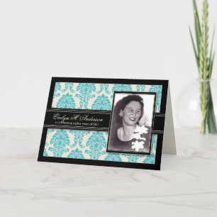 Golden Years Damask Geburtstagskarte Einladung (aq