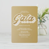 Golden Years Gala Einladung (Stehend Vorderseite)