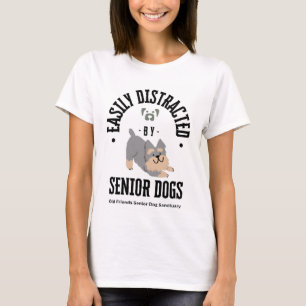 Golden Years, Golden Paws: Adorable Senior Hund T- T-Shirt