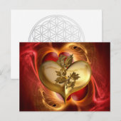 Golden Years / Herz-von-Herzen Postkarte (Vorne/Hinten)