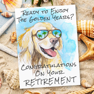 Golden Years Niedlich Funny Retirement Herzlichen Postkarte