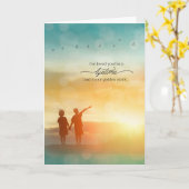 Golden Years Summer Lake Leben der Liebe Karte (Gelbe Blume)