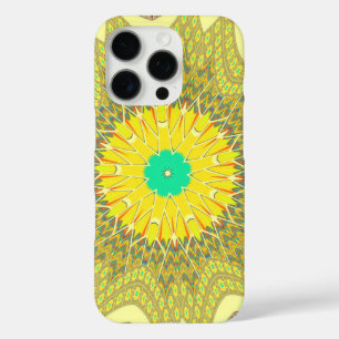 Golden Yellow African Ethnic Stammemuster Art iPhone 16 Pro Hülle