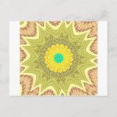 Golden Yellow African Ethnic Stammemuster Art Postkarte (Vorderseite)