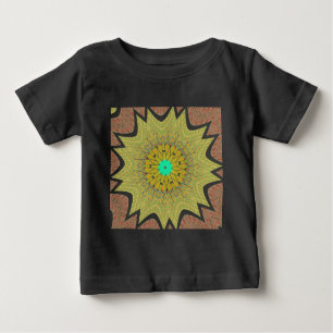 gOLDEN YELLOW Afrikanisches Stammesmuster Baby T-shirt