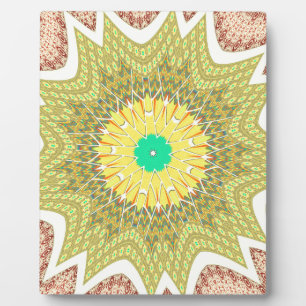 gOLDEN YELLOW Afrikanisches Stammesmuster Fotoplatte