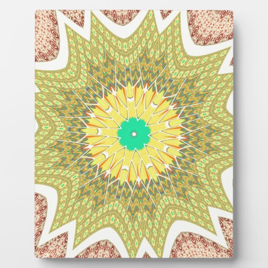 gOLDEN YELLOW Afrikanisches Stammesmuster Fotoplatte (Vorderseite)