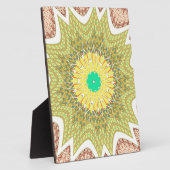 gOLDEN YELLOW Afrikanisches Stammesmuster Fotoplatte (Seite)