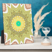 gOLDEN YELLOW Afrikanisches Stammesmuster Fotoplatte (Seite)