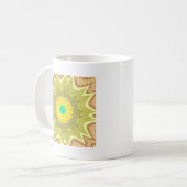 gOLDEN YELLOW Afrikanisches Stammesmuster Kaffeetasse (Vorderseite Links)