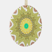 gOLDEN YELLOW Afrikanisches Stammesmuster Keramik Ornament (Rechts)