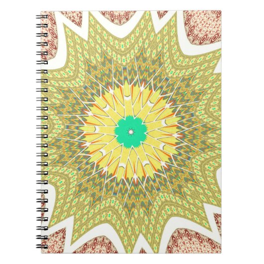 gOLDEN YELLOW Afrikanisches Stammesmuster Notizblock (Vorderseite)