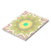 gOLDEN YELLOW Afrikanisches Stammesmuster Notizblock (Rotiert)