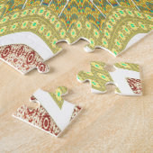 gOLDEN YELLOW Afrikanisches Stammesmuster Puzzle (Seite)