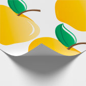 Golden Yellow Apfel Geschenkpapier