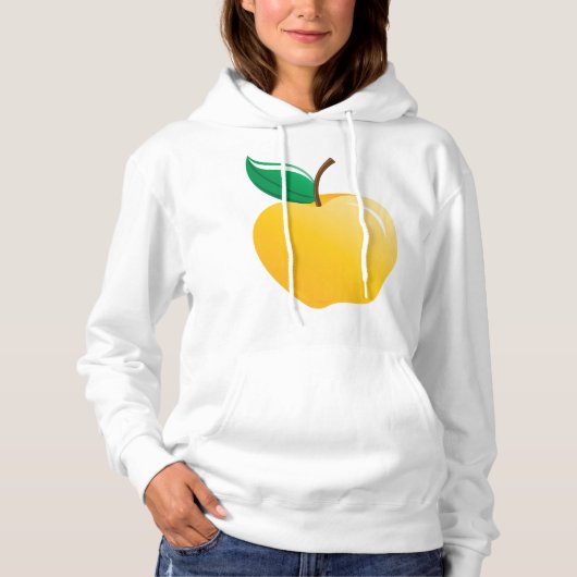 Golden Yellow Apfel Hoodie (Vorderseite)