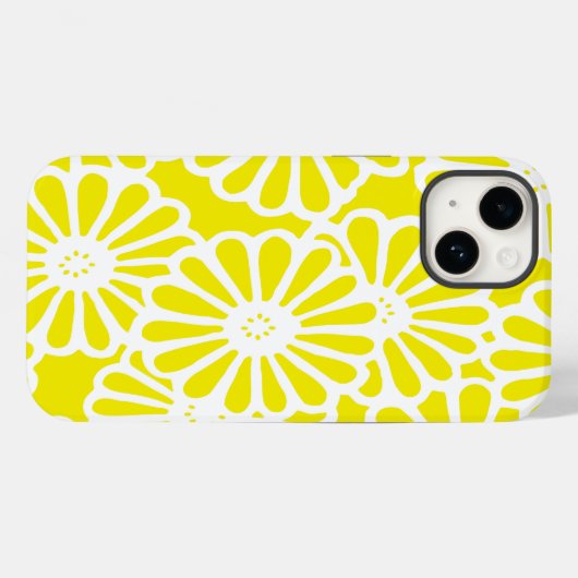 Golden Yellow Asian Moods Floral Case-Mate iPhone Hülle (Rückseite (Horizontal))