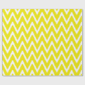 Golden Yellow Asian Moods Ikat Chevrons Geschenkpapier (Flach)