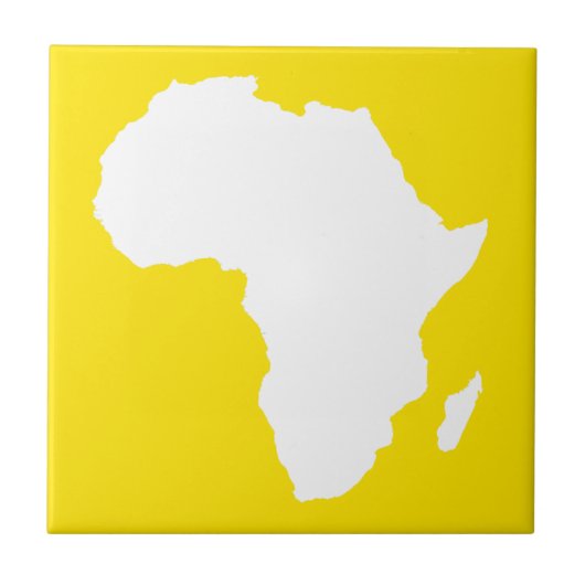 Golden Yellow Audacious Africa Fliese (Vorderseite)