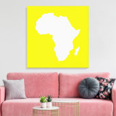 Golden Yellow Audacious Africa Leinwanddruck (Insitu (Wohnzimmer))