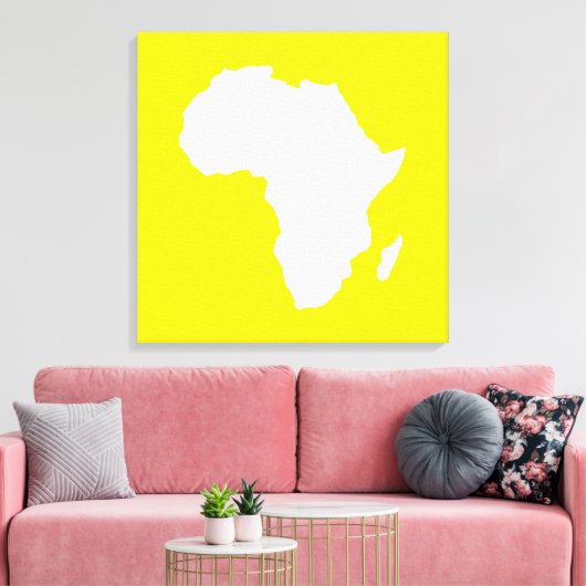 Golden Yellow Audacious Africa Leinwanddruck (Insitu (Wohnzimmer))