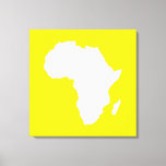 Golden Yellow Audacious Africa Leinwanddruck<br><div class="desc">Afrika kartografiert Kontur in Weiß mit Kontrastfarben in Emporio Moffas "Safari"-Palette,  inspiriert durch die wagemutige Abenteuerlust und Wildnis des Kontinents.</div>