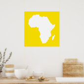 Golden Yellow Audacious Africa Poster (Küche)