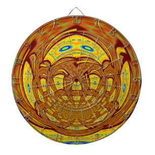 Golden Yellow Baseball Handschuh Kunst, Dichtung u Dartscheibe