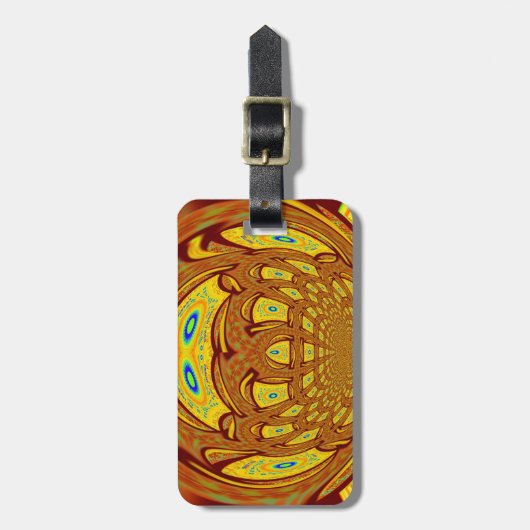 Golden Yellow Baseball Handschuh Kunst, Dichtung u Gepäckanhänger (Vorderseite vertikal)