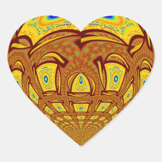 Golden Yellow Baseball Handschuh Kunst, Dichtung u Herz-Aufkleber (Vorderseite)