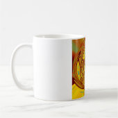 Golden Yellow Baseball Handschuh Kunst, Dichtung u Kaffeetasse (Links)