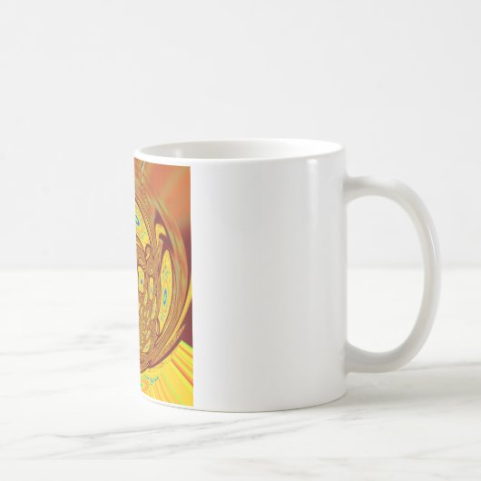 Golden Yellow Baseball Handschuh Kunst, Dichtung u Kaffeetasse (Rechts)