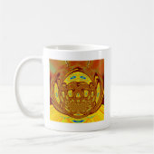 Golden Yellow Baseball Handschuh Kunst, Dichtung u Kaffeetasse (Links)