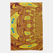 Golden Yellow Baseball Handschuh Kunst, Dichtung u Küchentuch (Vertikal)